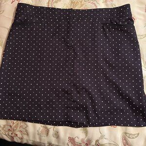 Izod Golf Black Polka Dot Skort, Size 10